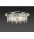 Flush Ceiling Round 6 Light Polished Chrome, Glass, Crystal - 2