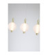 Luminique LED 4 Light Bar Pendant Lamp Satin Brass Glass-5