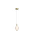 Luminique LED Pendant Lamp Satin Brass Glass-3