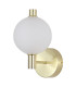 Luminique LED Wall Light Satin Brass Glass-1