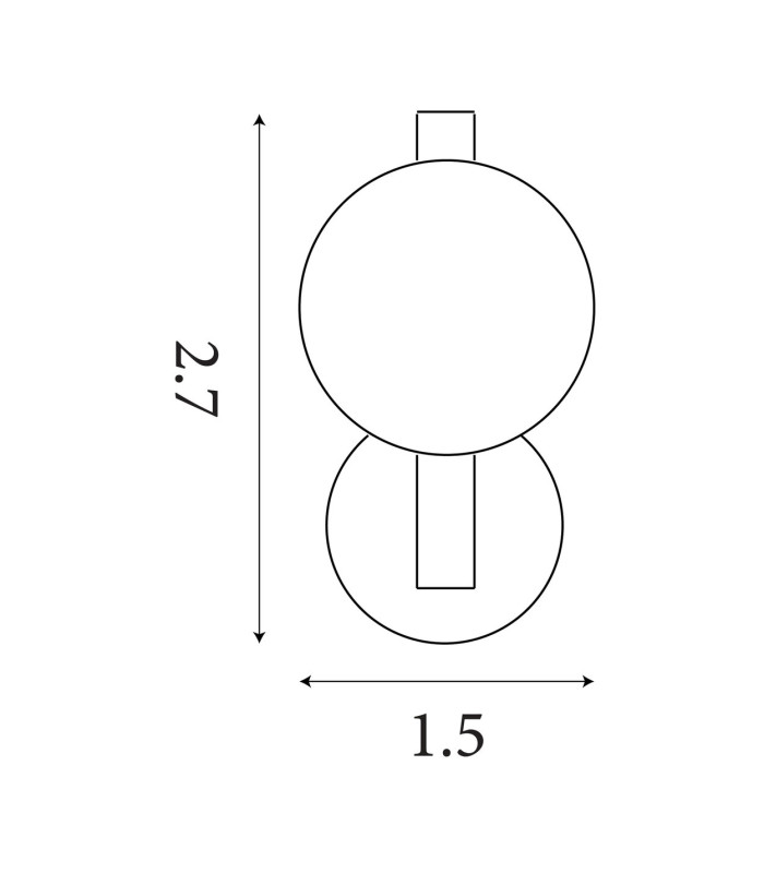 Luminique LED Wall Light Satin Brass Glass-6