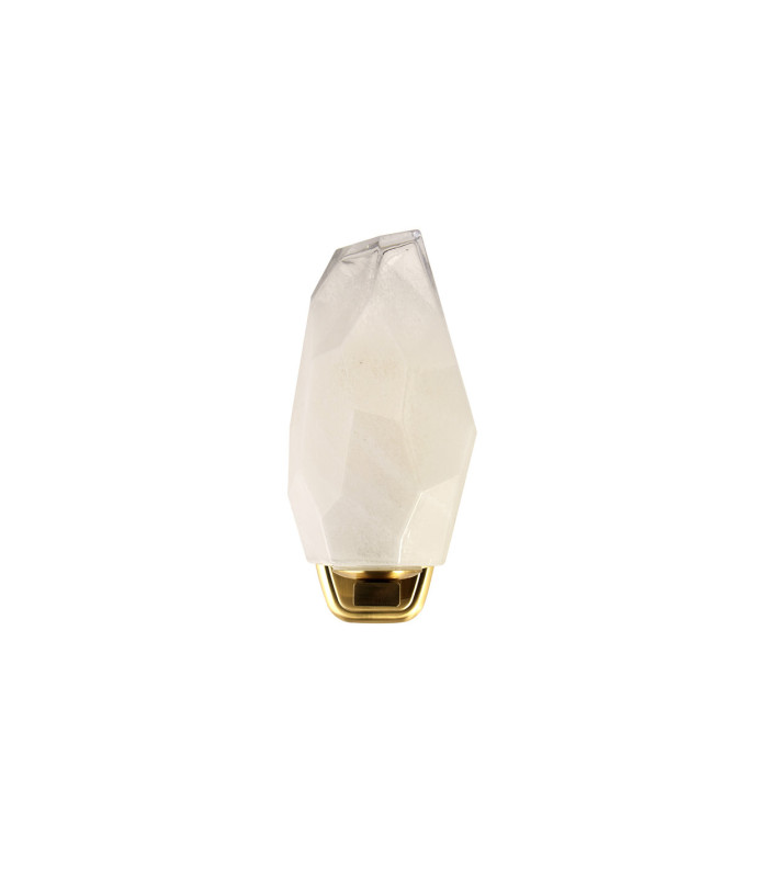 Rocky Wall Light Satin Brass & Glass IP44 x G9-4