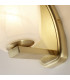 Rocky Wall Light Satin Brass & Glass IP44 x G9-5