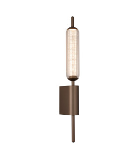 Cattail LED Wall Lamp Latte Clear Glass-1