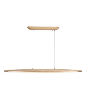 Kenzie LED Bar Pendant Lamp Wood-1