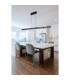 Linear LED Bar Pendant Lamp Black-2
