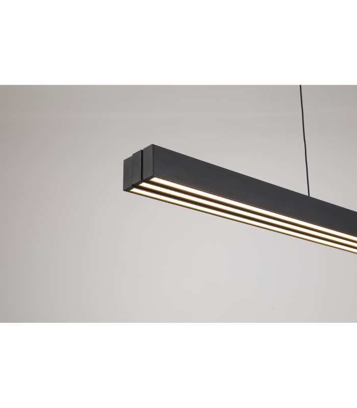 Linear LED Bar Pendant Lamp Black-5