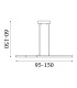 Linear LED Bar Pendant Lamp Black-6