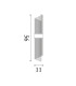 Lara Wall Light Gold & Clear Glass Rods 6x E14-6