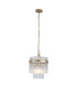 Lara Pendant Lamp Gold Clear Glass Rods 3x E14-1