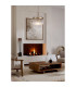 Lara Pendant Lamp Gold Clear Glass Rods 3x E14-2