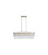Lara 8 Light Oval Pendant Lamp Gold & Clear Glass Rods 5x E27-4