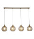 Radiance 4 Light Bar Pendant Lamp Gold & Champagne Glass 1x E27-1