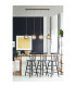 Radiance 4 Light Bar Pendant Lamp Gold & Champagne Glass 1x E27-2
