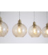 Radiance 4 Light Bar Pendant Lamp Gold & Champagne Glass 1x E27-5