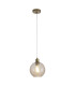 Radiance Dome Pendant Lamp Gold & Champagne Glass x E27-1