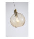 Radiance Dome Pendant Lamp Gold & Champagne Glass x E27-5