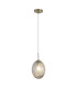 Whirl Pendant Lamp Satin Brass Champagne Glass 1x E14-1