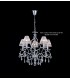 Ceiling Pendant Chandelier 5 Light Polished Chrome, Crystal - 2