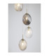 Whirl 5 Light Multi Drop Pendant Lamp Satin Brass