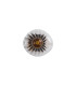 Sunbeam Wall Light Clear & Amber Ribbed Glass 3x G9-4