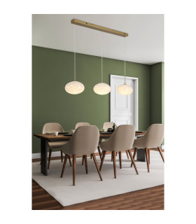 Confetti LED Pendant Lamp Gold & Confetti Glass-2