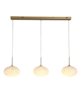 Confetti LED Bar Pendant Lamp Gold & Confetti Glass-1