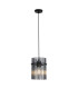 Swizzle Pendant Lamp Matt Black Smoked Rods 1x E27-1