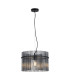 Swizzle Pendant Lamp Matt Black Smoked Rods 1x E27-1