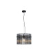 Swizzle Pendant Lamp Matt Black Smoked Rods 1x E27-3