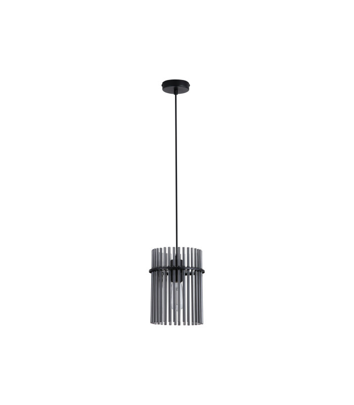 Swizzle Pendant Lamp Matt Black Smoked Rods 1x E27-4
