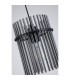 Swizzle Pendant Lamp Matt Black Smoked Rods 1x E27-5