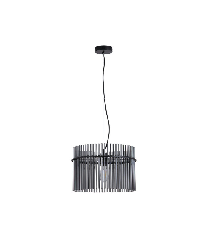 Swizzle Pendant Lamp Matt Black Smoked Rods 1x E27-4
