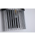 Swizzle Wall Light Matt Black Smoked Rods 5x E14-5