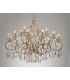IL30312+6 Ceiling Pendant Chandelier 18 Light E14 French Gold, Crystal - 2