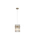 Swizzle Pendant Lamp Gold Champagne Rods 1x E27-3