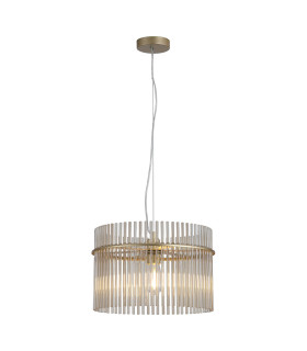 Swizzle Pendant Lamp Gold Champagne Rods 1x E27-1