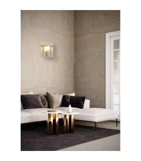 Swizzle Wall Light Gold Champagne Rods 1x E14-2
