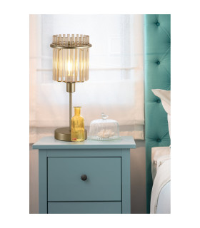 Swizzle Table Lamp Gold Champagne Rods 1x E14-2