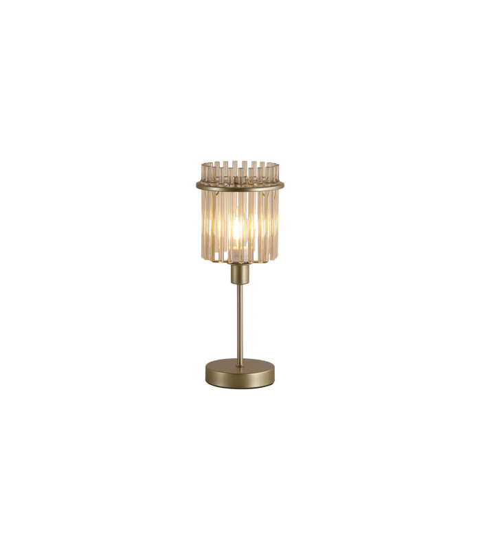 Swizzle Table Lamp Gold Champagne Rods 1x E14-3