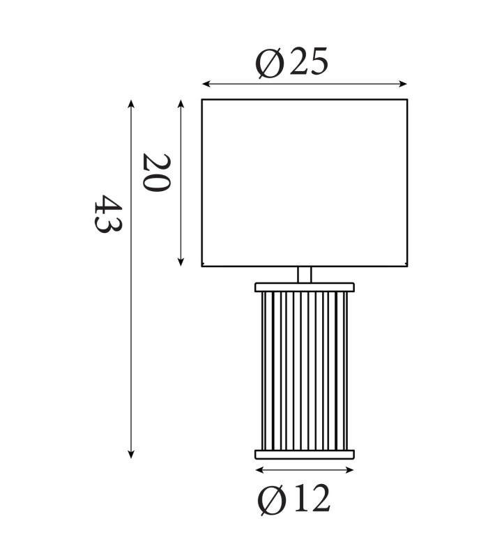 Swizzle Table Lamp Matt Black & White Shade 1x E27-6