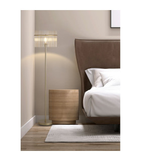 Swizzle Floor Lamp Gold Champagne Rods 1x E27-2