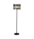 Swizzle Floor Lamp Matt Black Smoked Rods 3x E27-1