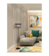Swizzle Floor Lamp Matt Black Smoked Rods 3x E27-2