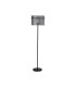 Swizzle Floor Lamp Matt Black Smoked Rods 3x E27-4