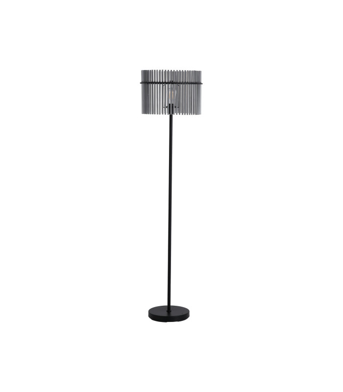 Swizzle Floor Lamp Matt Black Smoked Rods 3x E27-4
