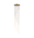 Flare LED Stairwell Multi Drop Pendant Lamp Satin Brass-1