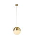 Endor Pendant Lamp Satin Brass Opal Glass 20x-1