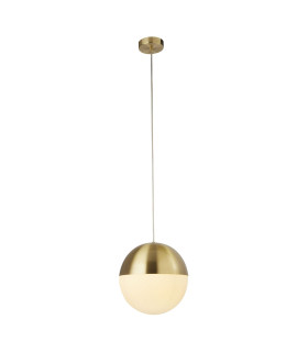 Endor Pendant Lamp Satin Brass Opal Glass 20x-1