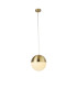 Endor Pendant Lamp Satin Brass Opal Glass 20x-3